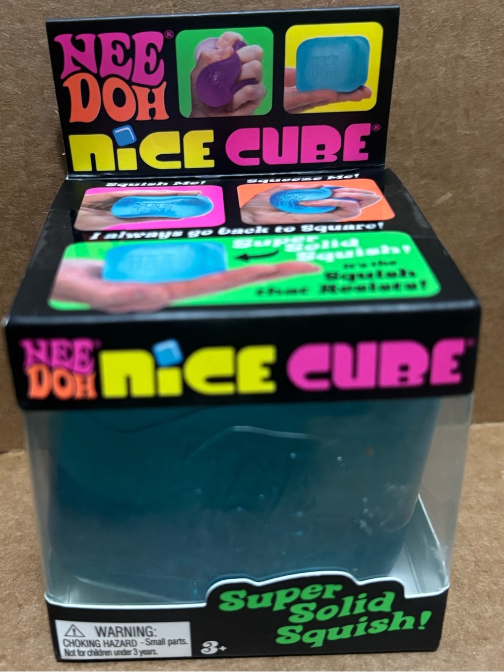NeeDoh Nice Cube Squishy Toy - Teal